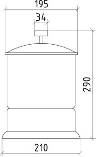 Ведро Boheme Royal Crystal бронза 10927-BR